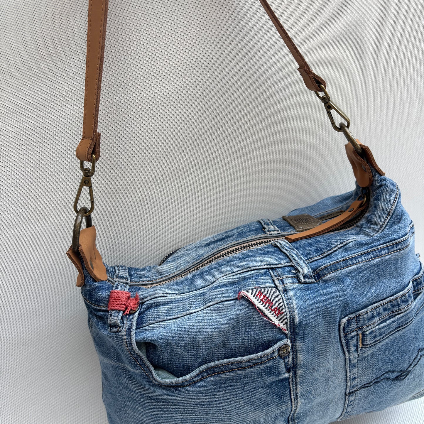 ♻️ Jeans Recycled ♻️ Einzelstück Nr. 11975