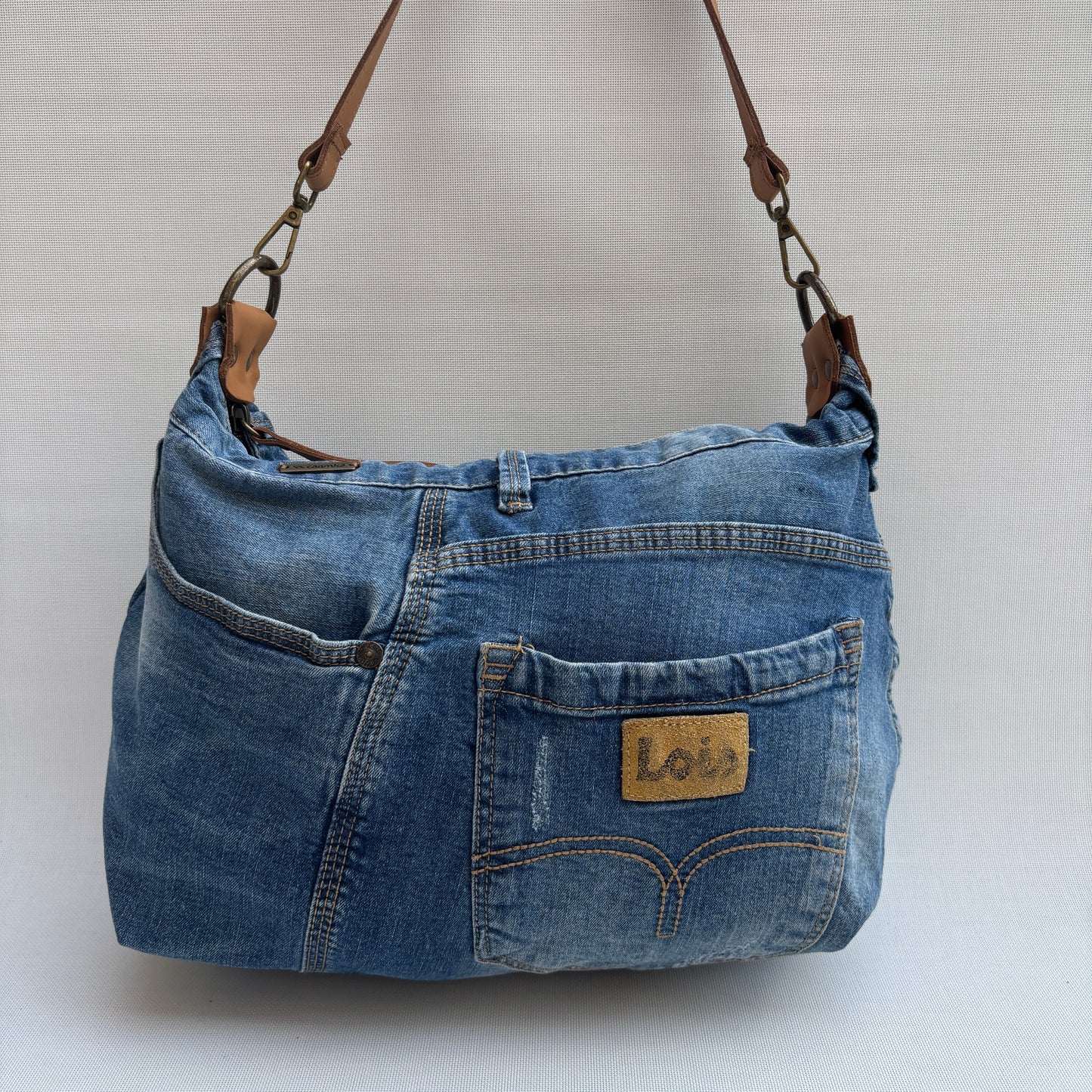 Bolso, bandolera vaquero · Multifunción · ♻️ Jeans Recycled ♻️ · Pieza Única Núm. 17748