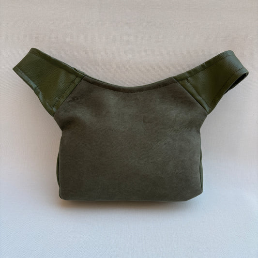 Riñonera "Special Green" · Polipiel y Antelina · Pieza única Núm. 16904