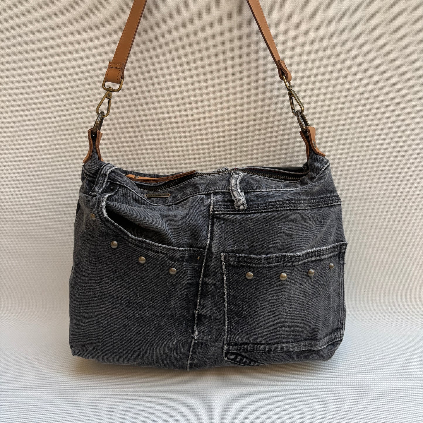 Bolso, bandolera vaquero · Multifunción · ♻️ Jeans Recycled ♻️ · Pieza Única Núm. 17751