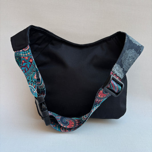 Riñonera "Special Black & Mandalas Top" · Impermeable · Pieza Única Núm. 16897