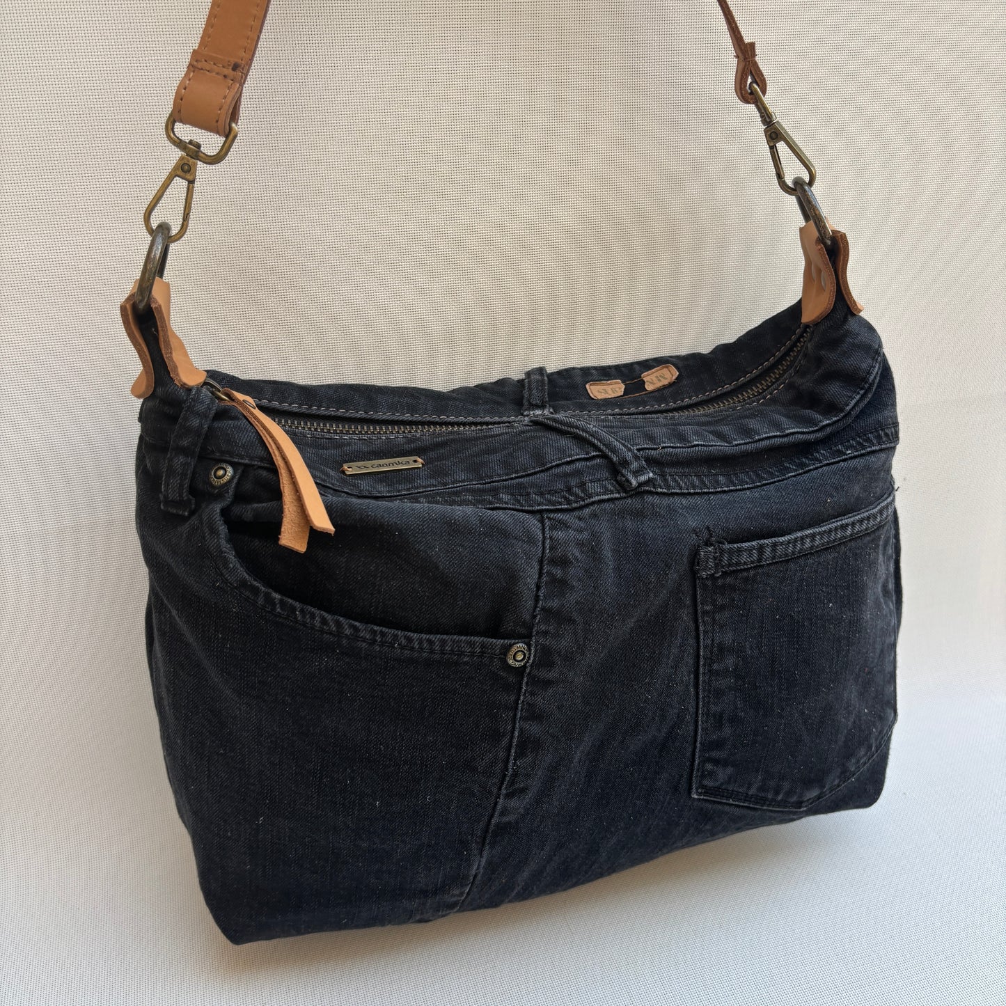 Bolso, bandolera vaquero · Multifunción · ♻️ Jeans Recycled ♻️ · Pieza Única Núm. 17743