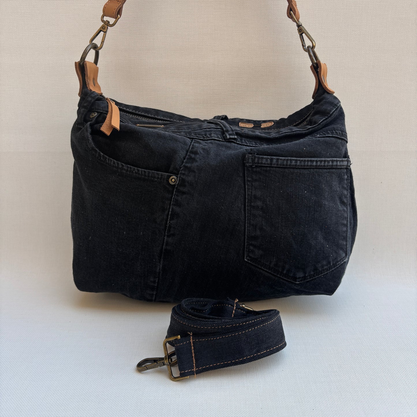 Bolso, bandolera vaquero · Multifunción · ♻️ Jeans Recycled ♻️ · Pieza Única Núm. 17743