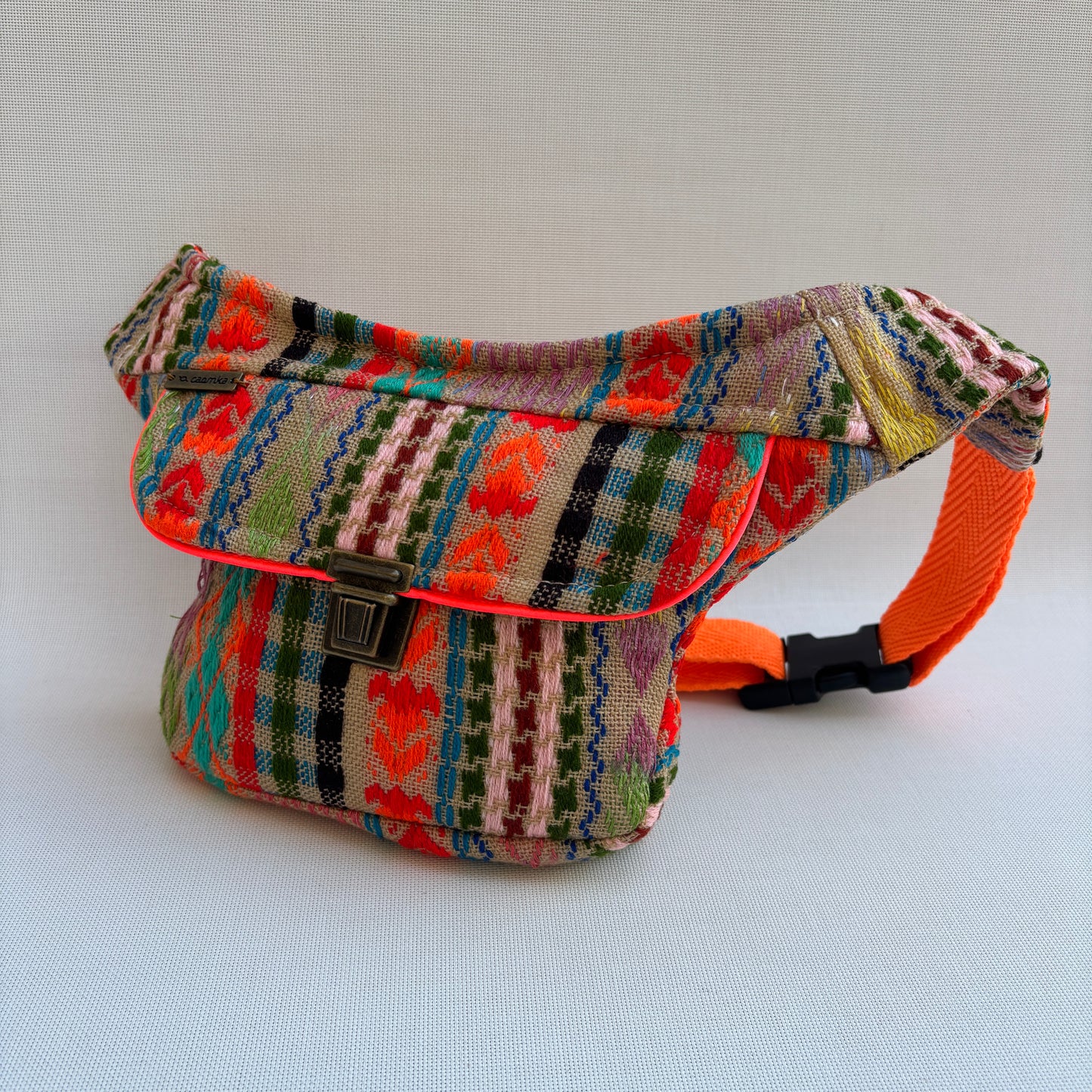 Riñonera Mini "Special Etnical India" + Bolsillo trasero extra · Pieza Única Núm. 18413