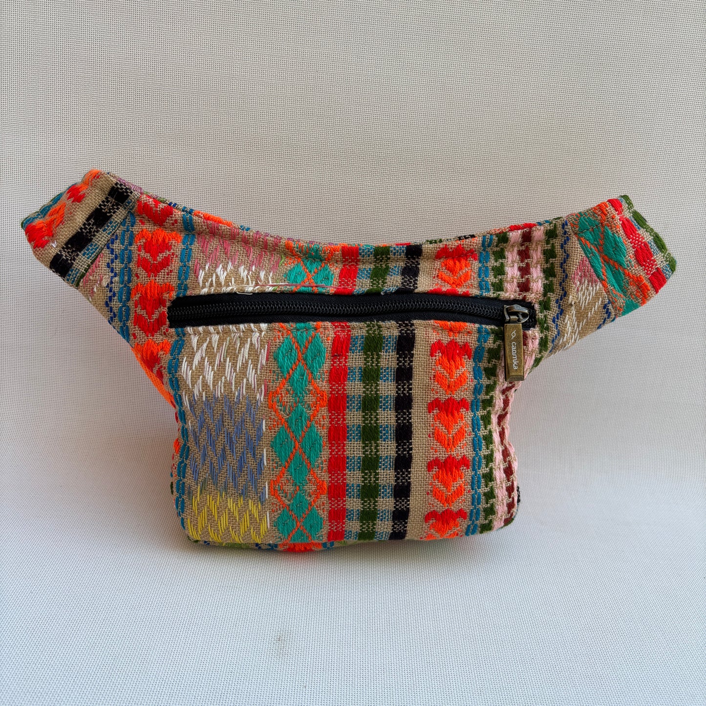 Riñonera Mini "Special Etnical India" + Bolsillo trasero extra · Pieza Única Núm. 18413