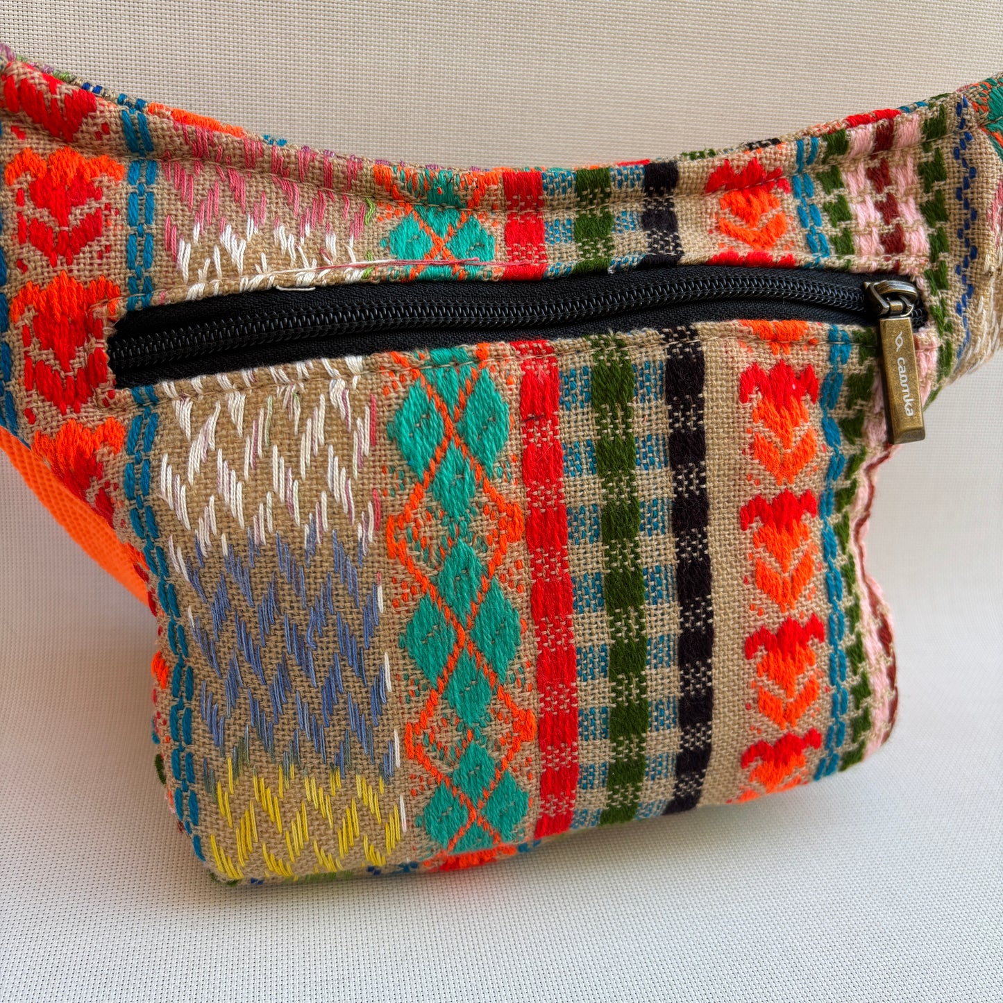 Riñonera Mini "Special Etnical India" + Bolsillo trasero extra · Pieza Única Núm. 18413