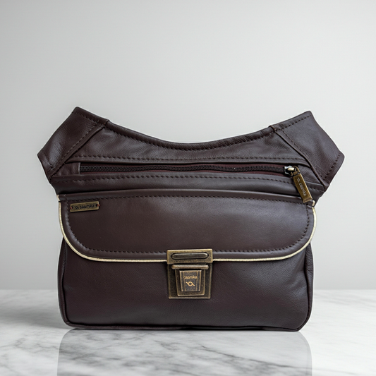 BioCuir Classic Black &amp; Silver BioCuir® Natural Leather Exclusive Piece No. 6678