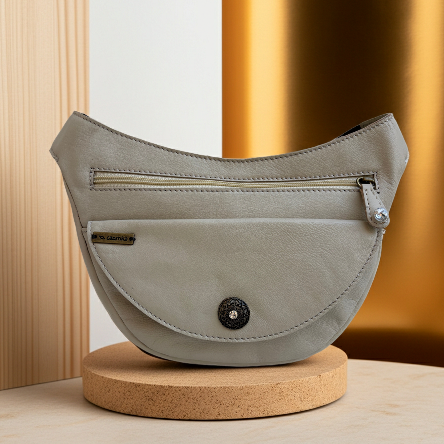 Riñonera Luna "Special Beige Luxury" · Piel · Pieza Exclusiva Núm. 19384