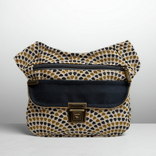Riñonera "Elegant Mosaic Black" · Pieza única Núm. 18816