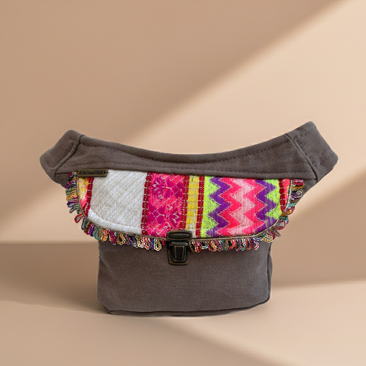 Riñonera Mini "Special India Top" + Bolsillo trasero extra · Pieza Única Núm. 18704