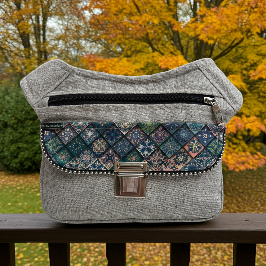 Riñonera "Special Mandalas" + Bolsillo trasero · Pieza Única Núm. 18078