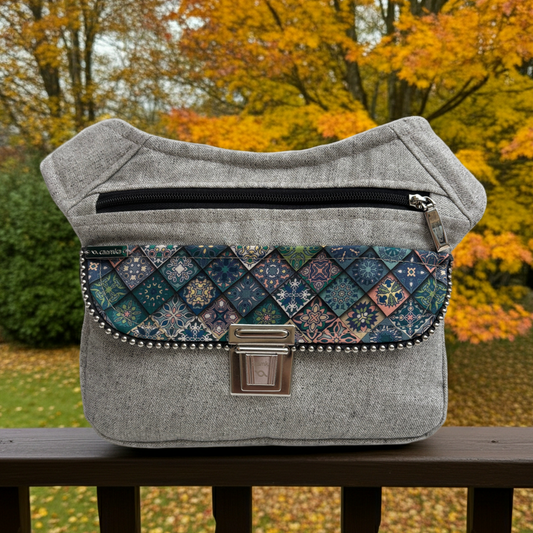 Riñonera "Special Mandalas" + Bolsillo trasero · Pieza Única Núm. 18078