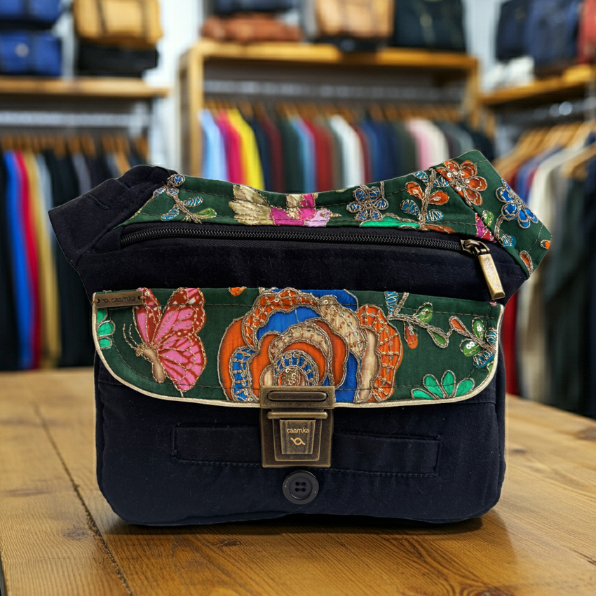 Riñonera "Special ♻️ Dockers Recycled ♻️  + Bolsillo trasero con cremallera · Pieza Única Núm. 18564