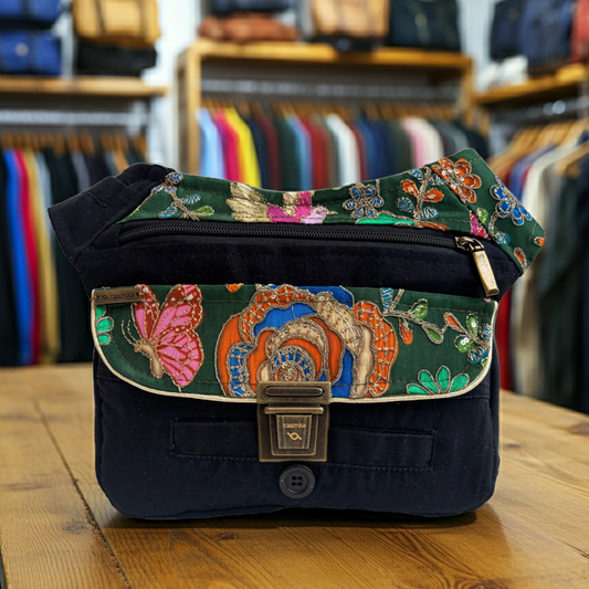 Riñonera "Special ♻️ Dockers Recycled ♻️  + Bolsillo trasero con cremallera · Pieza Única Núm. 18564