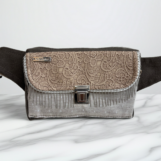Riñonera Urban "Elegant Sand Top" · Pieza Única Núm. 19035