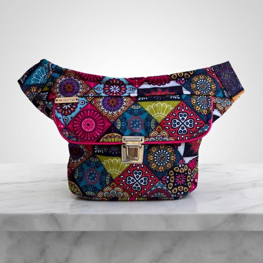 Riñonera Mini "Special Mandalas" + Bolsillo trasero extra · Pieza Única Núm. 19593