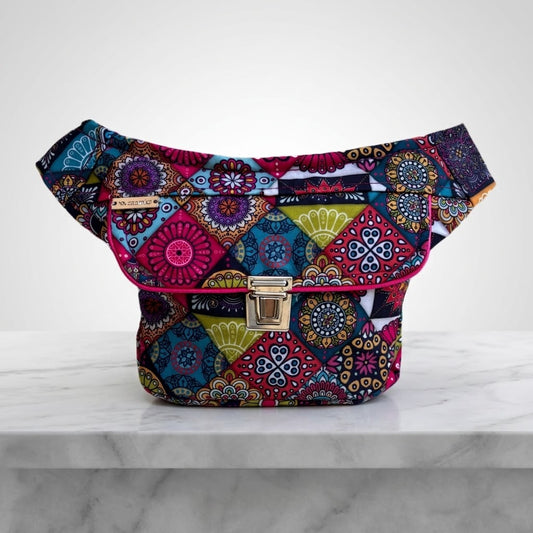 Riñonera Mini "Special Mandalas" + Bolsillo trasero extra · Pieza Única Núm. 19593