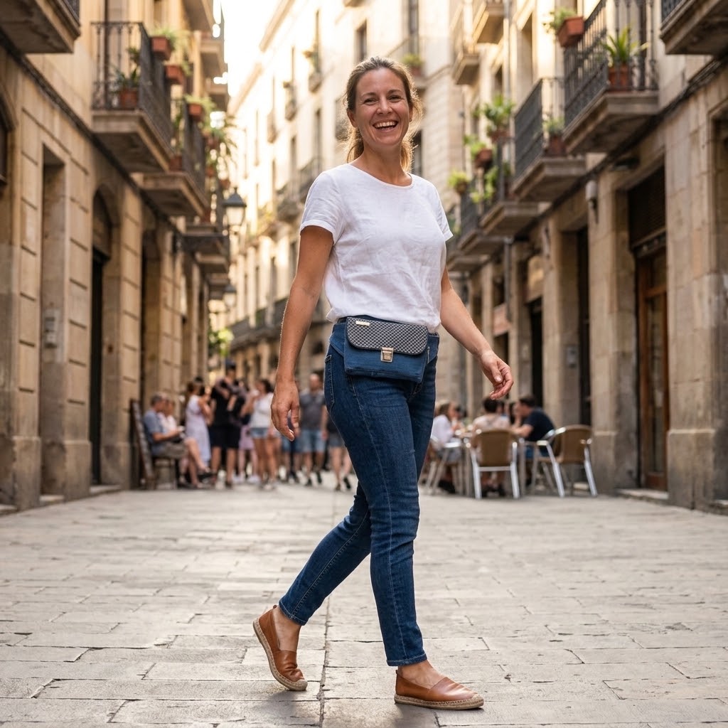 Riñonera Urban "♻️ Jeans Recycled Top ♻️" · Pieza Única Núm. 19571