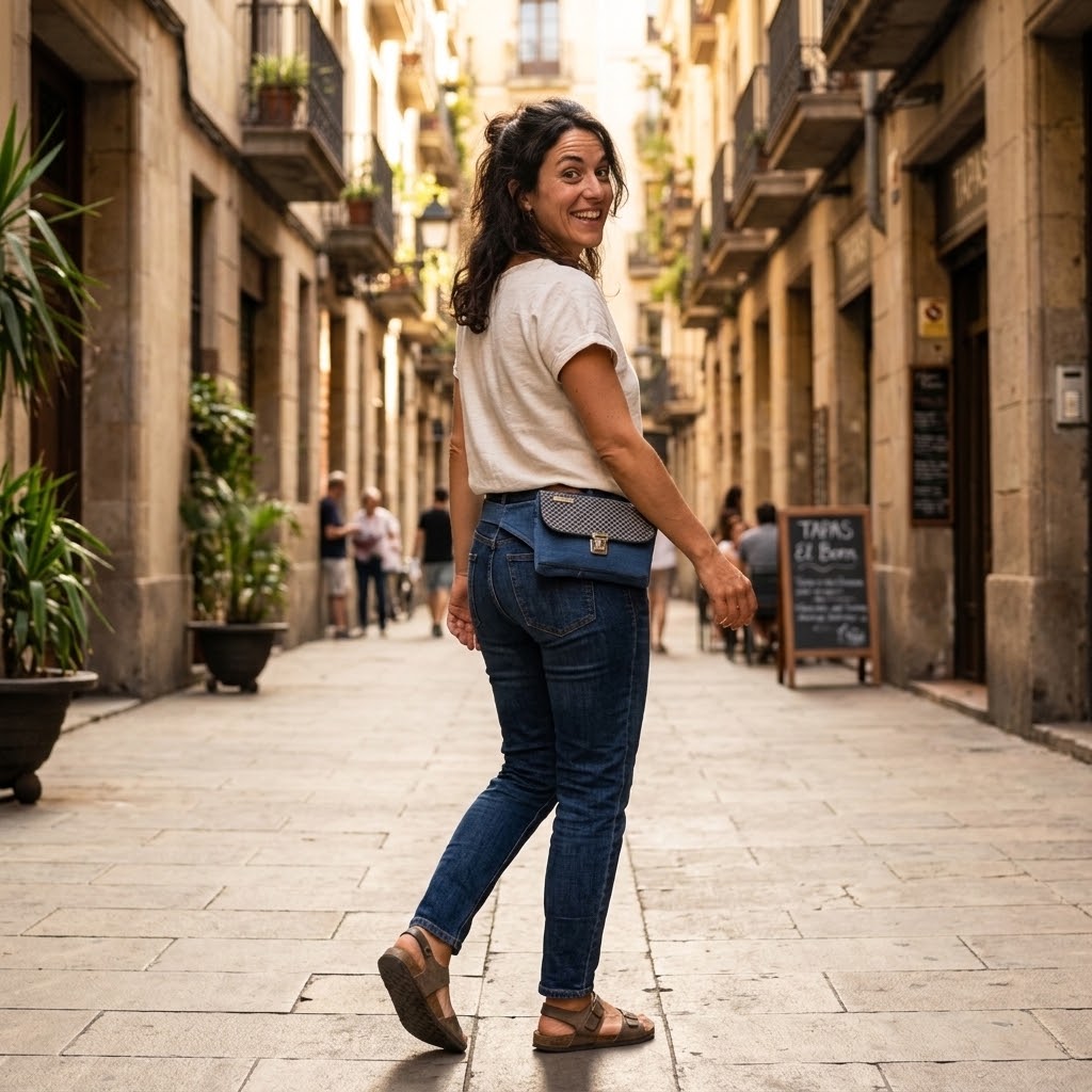 Riñonera Urban "♻️ Jeans Recycled Top ♻️" · Pieza Única Núm. 19571