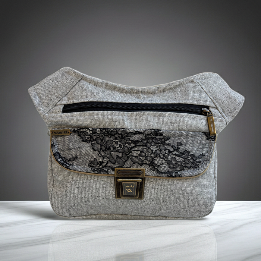 Riñonera "Elegant Party & Dots Top" + Bolsillo trasero · Pieza Única Núm. 19083