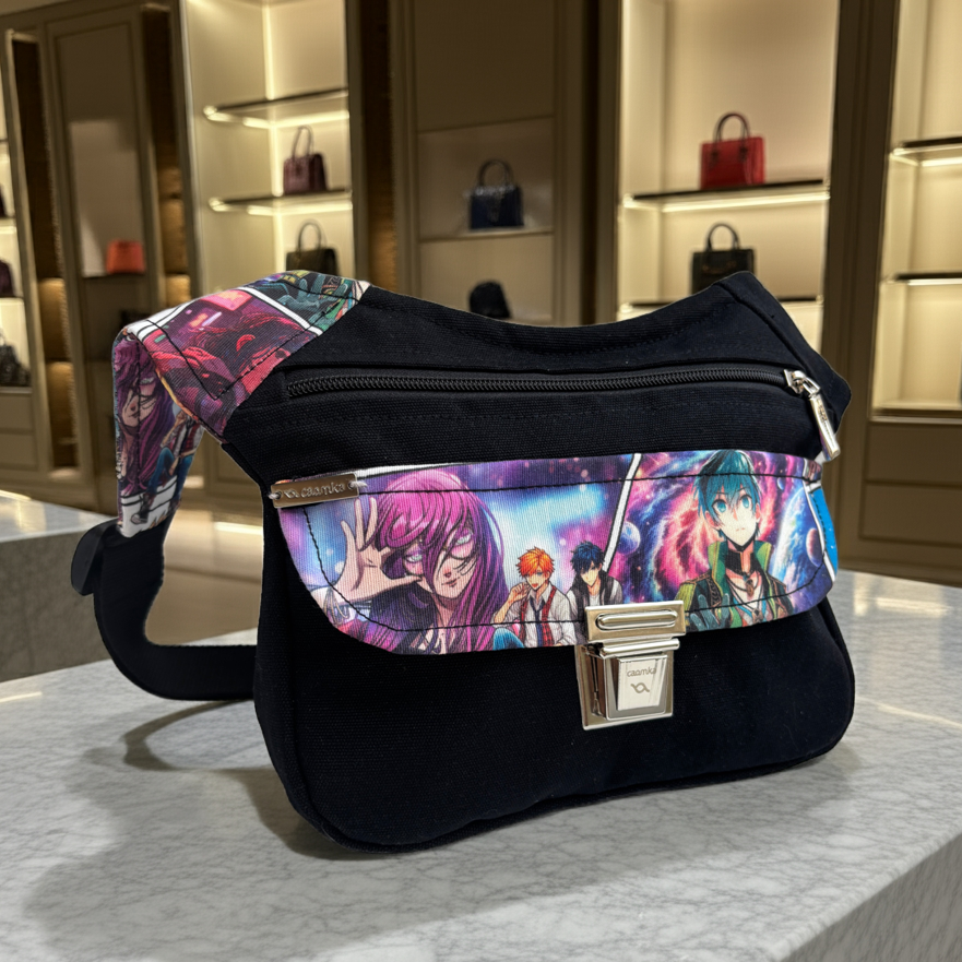Riñonera "Special Manga Black" + Bolsillo trasero · Pieza Exclusiva Núm. 17704