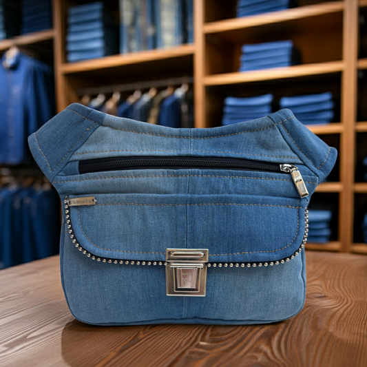 Riñonera "Special ♻️ Jeans Recycled ♻️ · Pieza Única Núm. 18057