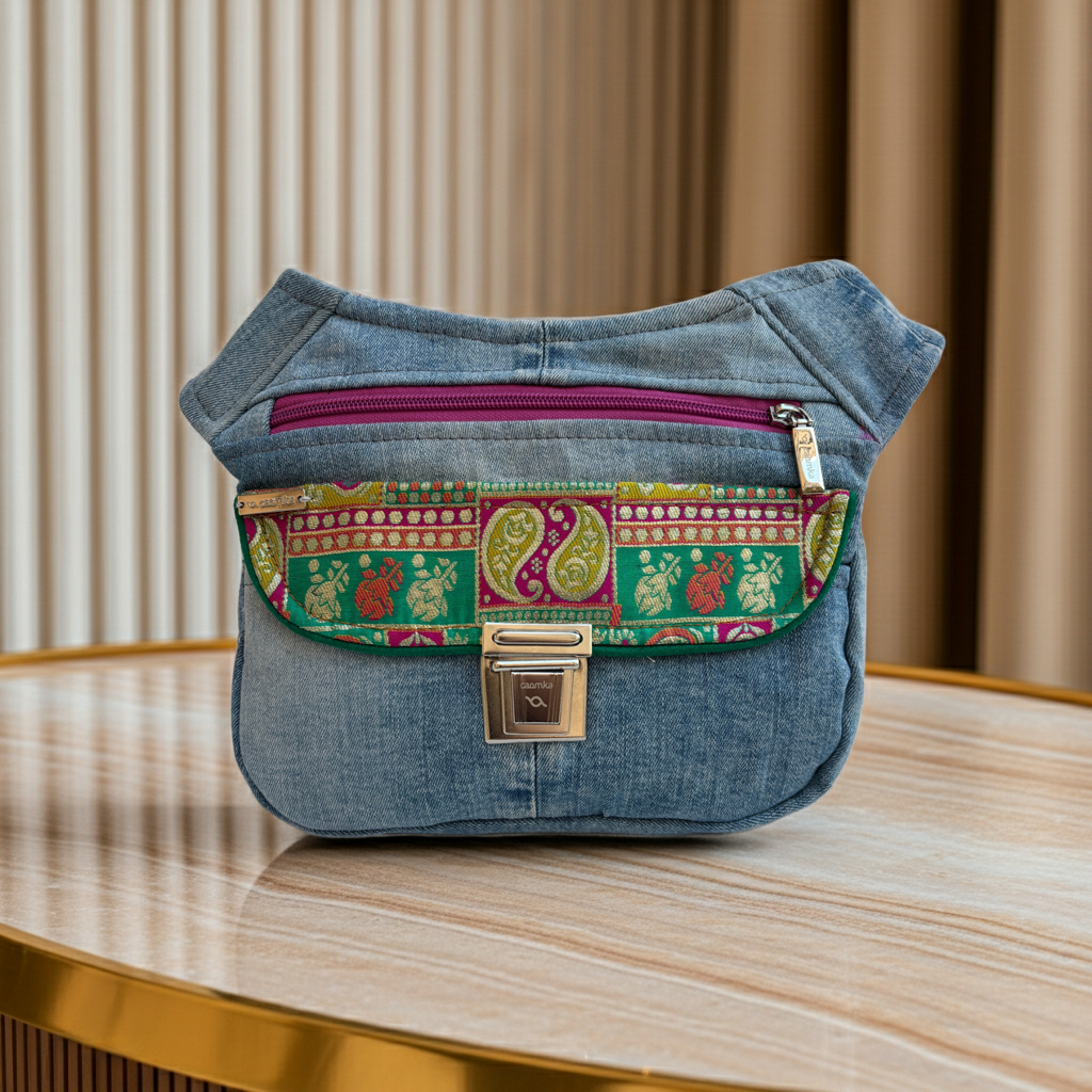 Riñonera “Special ♻️ Jeans Recycled ♻️ ” · Pieza Única Núm. 18441