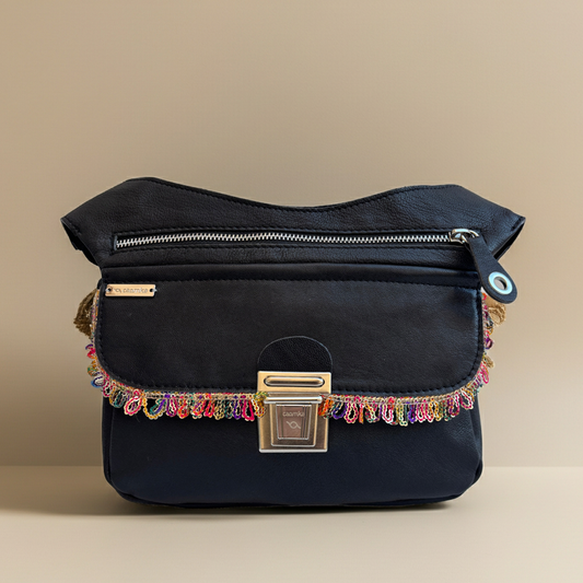 Riñonera "Special Black & Fantasy" · Piel - Cuero · Pieza Exclusiva Núm. 18703