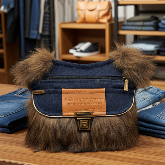 Riñonera "Special Jeans Feline" + Bolsillo trasero · Pieza Única Núm. 18445