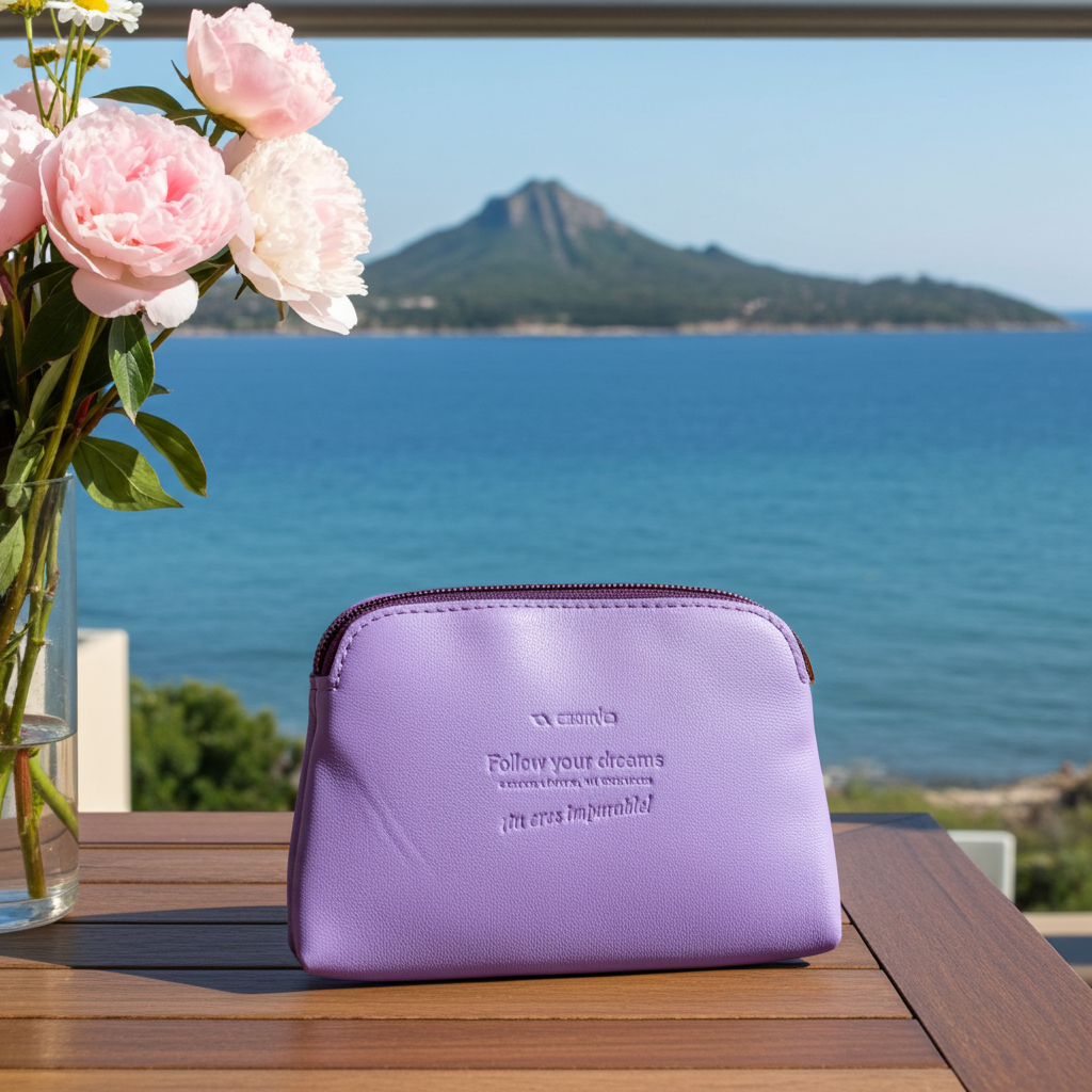 CAOMKA Flat Coin Purse Natürliches BioCuir®-Leder Exklusivstück Nr. 13177