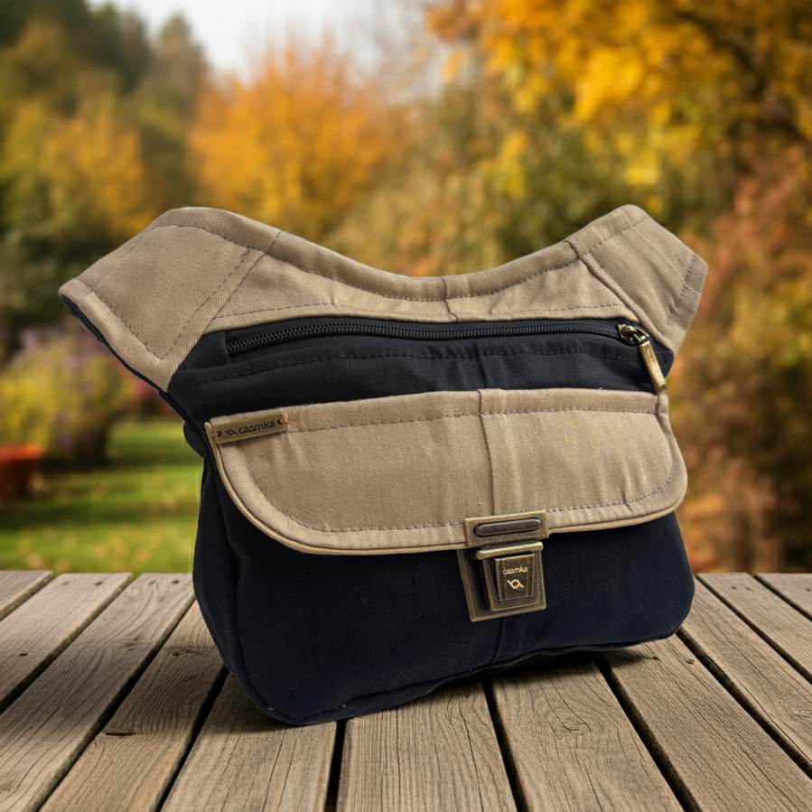 Riñonera "Special ♻️ Jeans Recycled ♻️ Top + Bolsillo trasero con cremallera · Pieza Única Núm. 17954