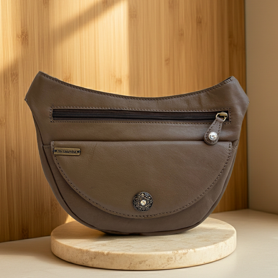 Riñonera Luna "Special Brown Luxury" · Piel · Pieza Exclusiva Núm. 19383