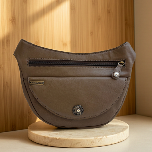 Riñonera Luna "Special Brown Luxury" · Piel · Pieza Exclusiva Núm. 19383
