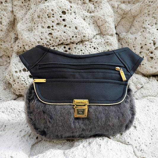 Riñonera "Elegant Luxury Cat Touch Top" · Polipiel · Pieza Única Núm. 18278