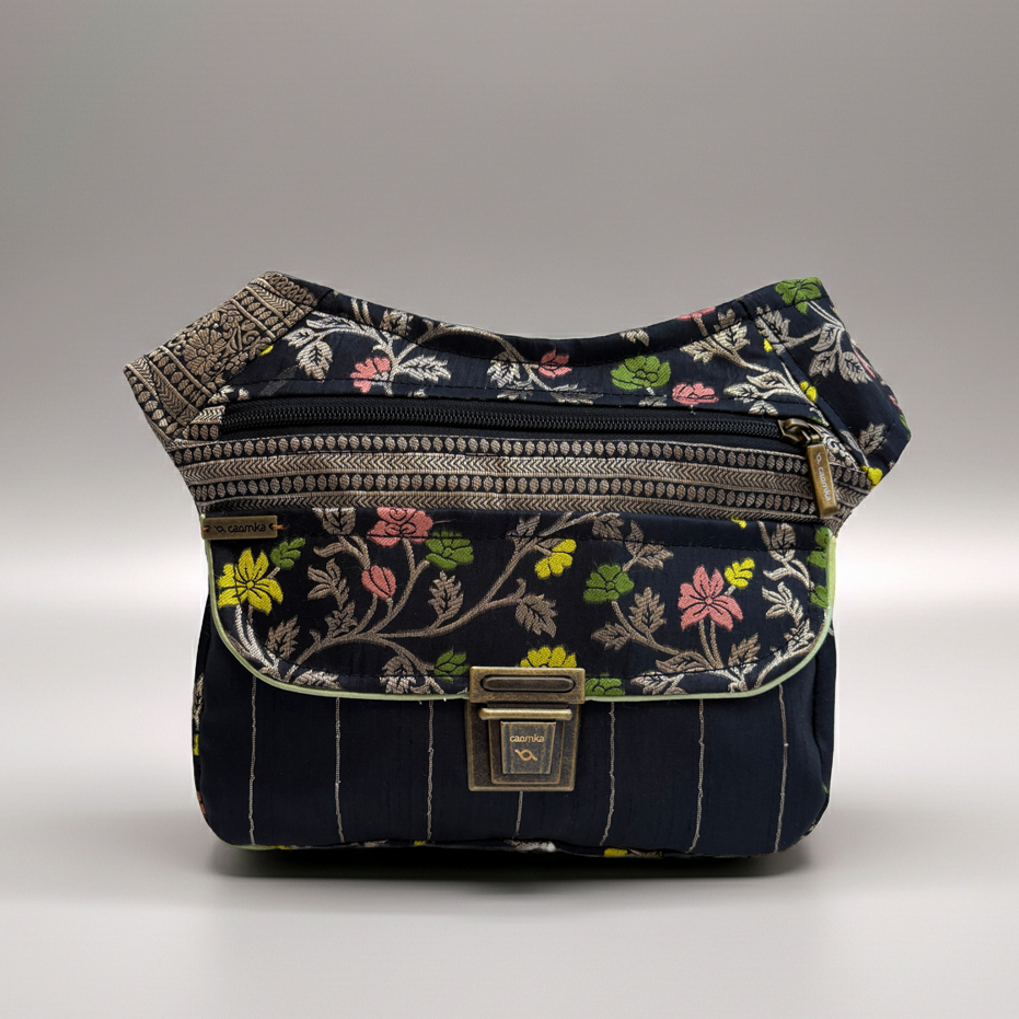Riñonera "Elegant Luxury India Golden" + Bolsillo trasero · Pieza Única Núm. 19169