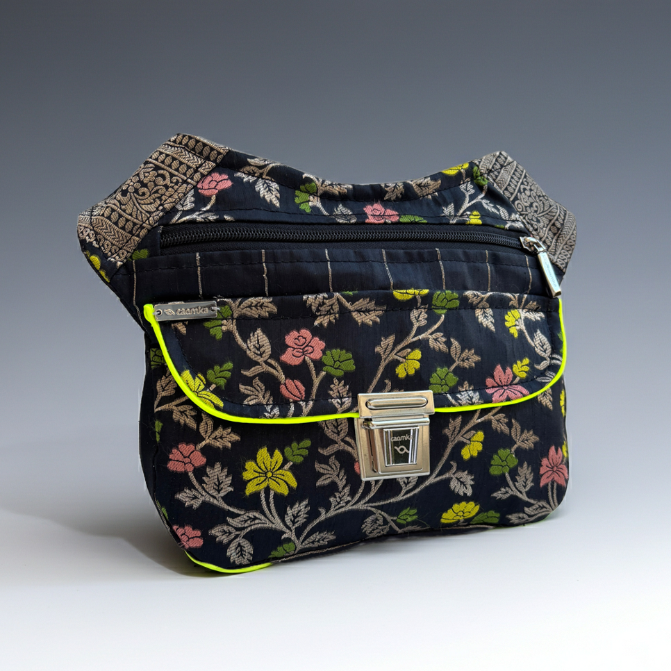 Riñonera "Elegant Luxury India Golden" + Bolsillo trasero · Pieza Única Núm. 19171
