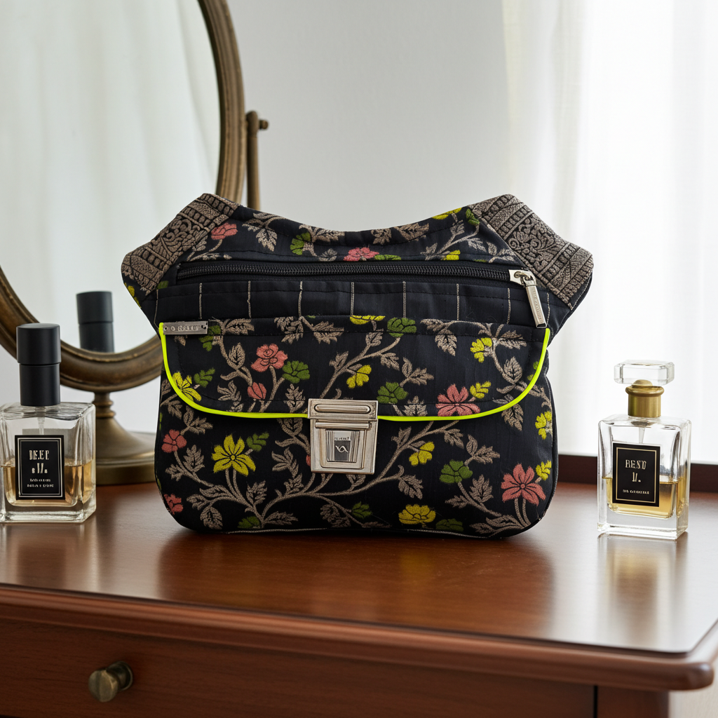 Riñonera "Elegant Luxury India Golden" + Bolsillo trasero · Pieza Única Núm. 19171