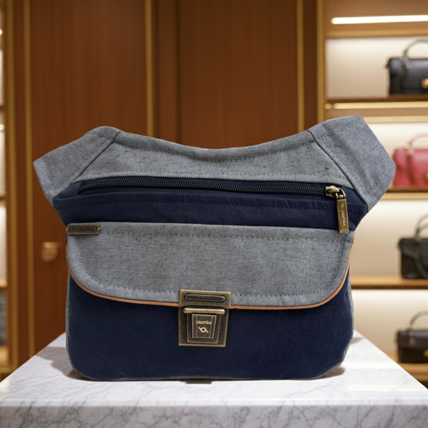 Riñonera "Blue Top" ♻️ Recycled ♻️ · Pieza Única Núm. 17768