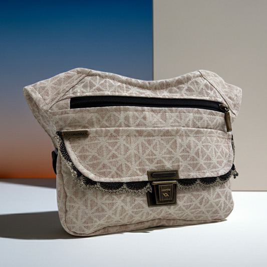 Riñonera "Special Geometric Top" · Impermeable + Bolsillo trasero extra · Pieza Única Núm. 19448