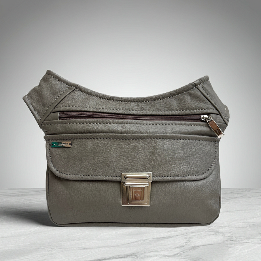 BioCuir Classic Black &amp; Silver BioCuir® Natural Leather Exclusive Piece No. 6678