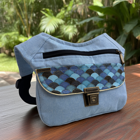 Riñonera "Special Japanese Waves" + Bolsillo trasero · Pieza Exclusiva Núm. 17933