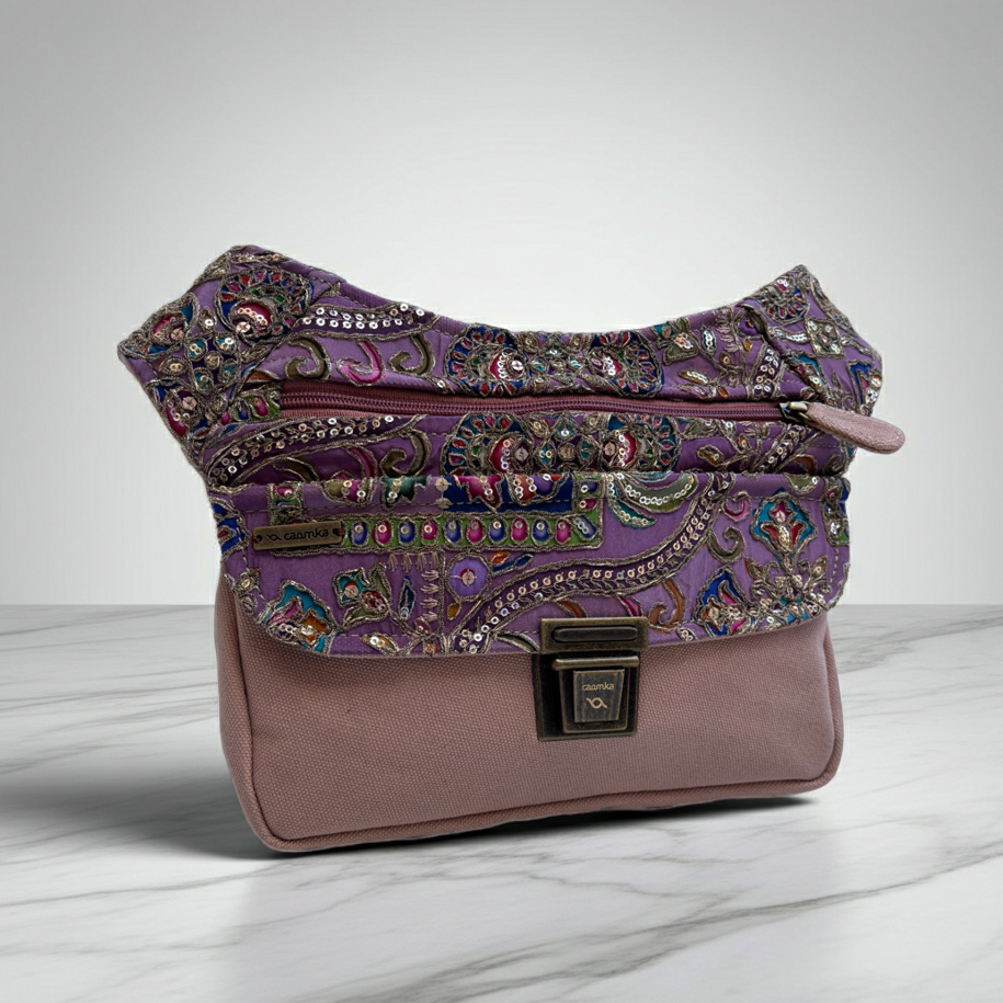 Riñonera "Elegant Indian Pink" + Bolsillo trasero · Pieza Única Núm. 19134