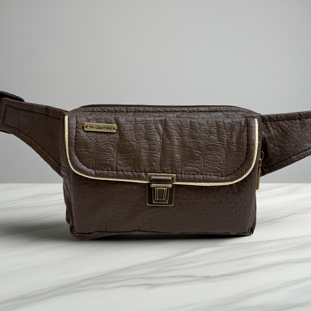 Riñonera Urban "Elegant Brown" · Polipiel · Pieza Única Núm. 18907