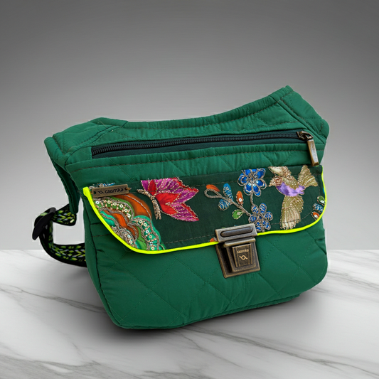 Riñonera "Special India Green Top" + Bolsillo trasero · Pieza Única Núm. 18739