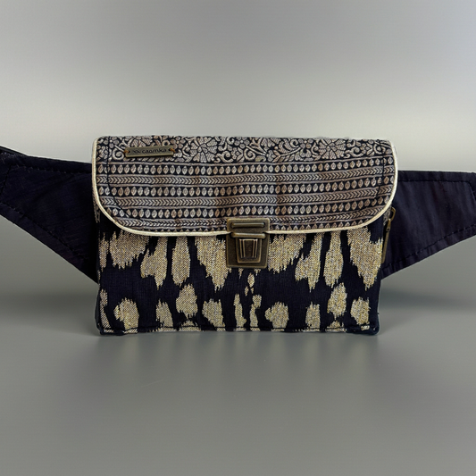 Riñonera Urban "Elegant Luxury India Golden" · Pieza Única Núm. 19173