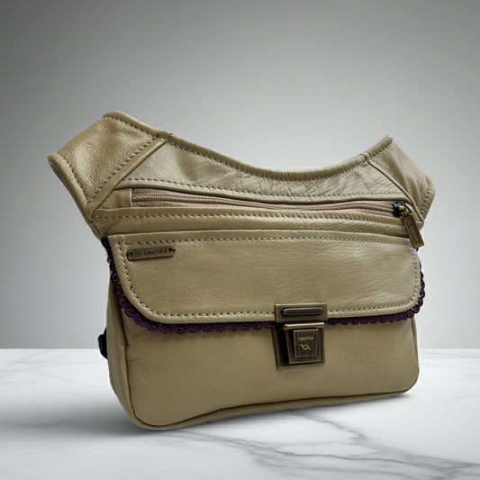 BioCuir Classic Black &amp; Silver BioCuir® Natural Leather Exclusive Piece No. 6678
