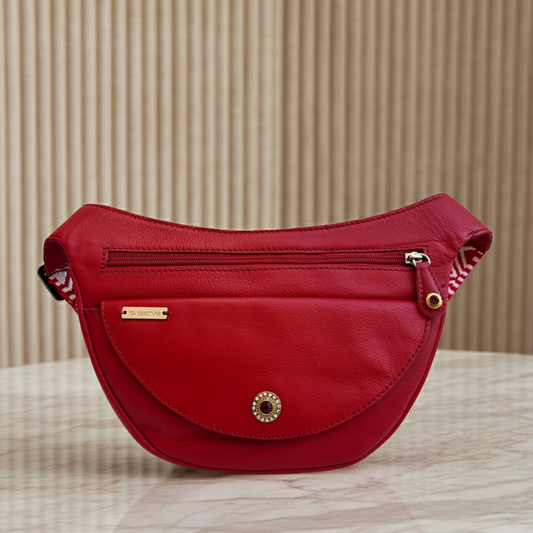 Riñonera Luna "Special Red Luxury Top" Silver · Piel · Pieza Única Núm. 18453