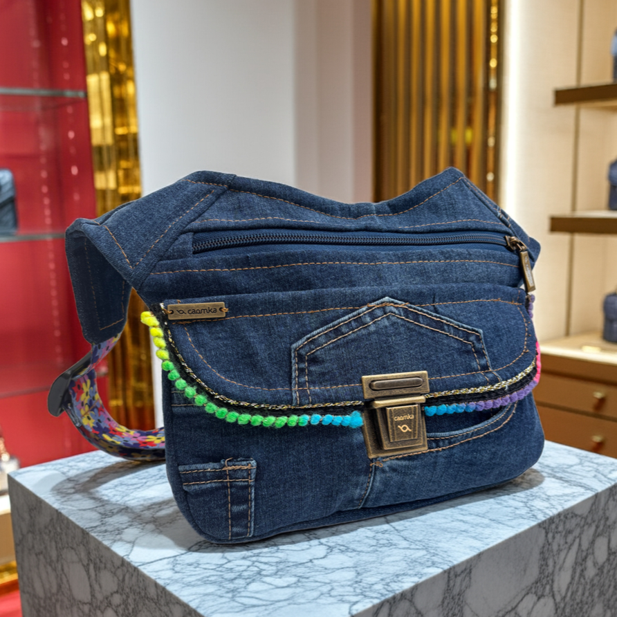 ♻️ Jeans Recycled ♻️ Einzelstück Nr. 11935