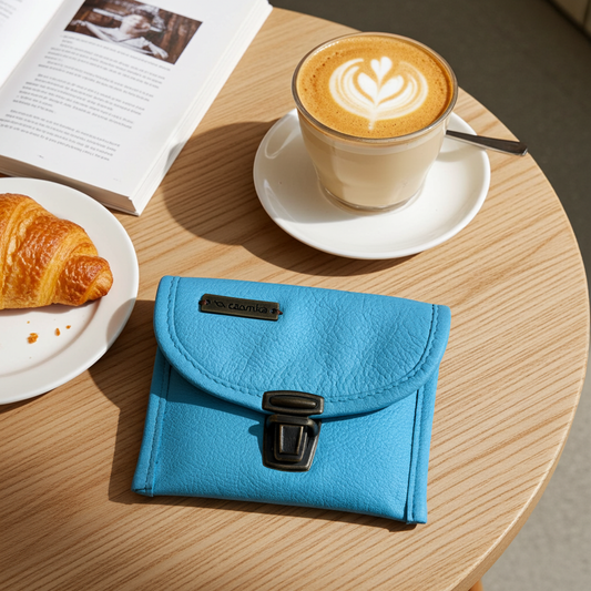 CAOMKA Coin Holder Natural BioCuir® Leather Exclusive Piece No. 12375