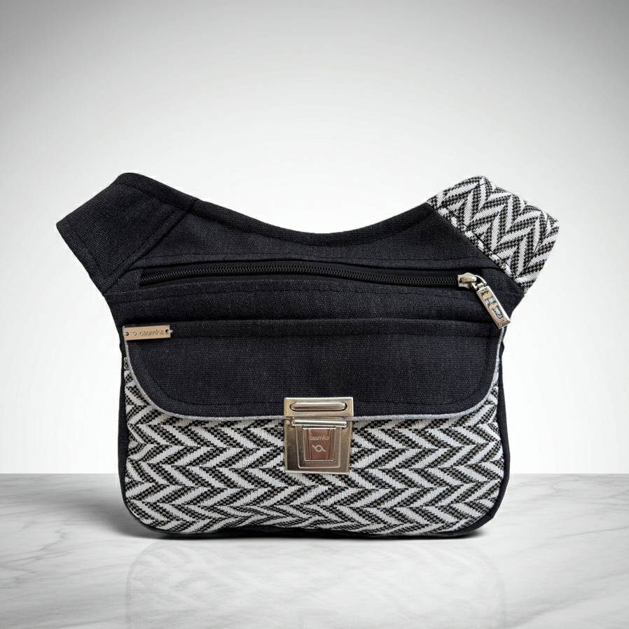 Riñonera "Special Jeans Black & White" + Bolsillo trasero · Pieza Única Núm. 18911